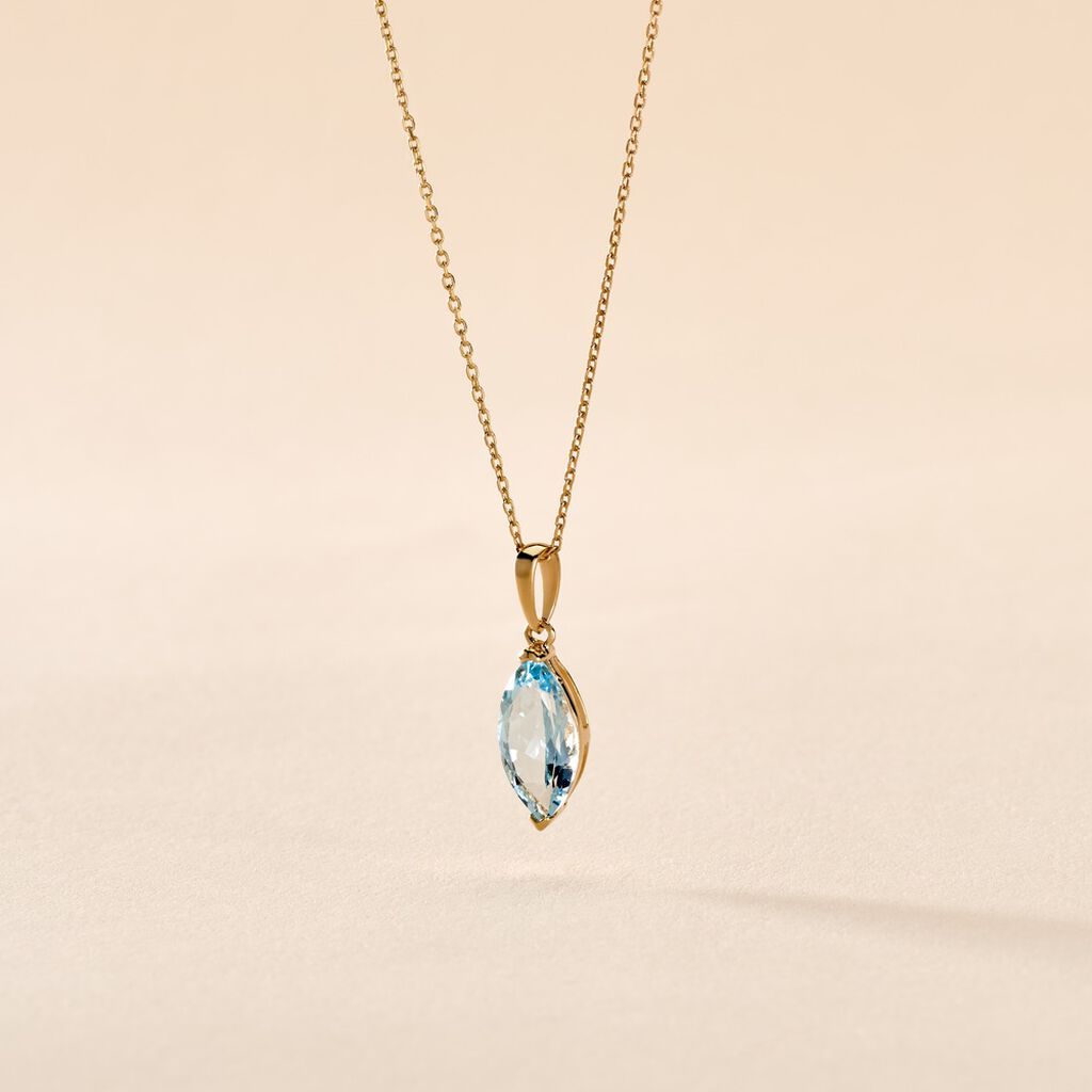 Collier Raquel Or Jaune Topaze