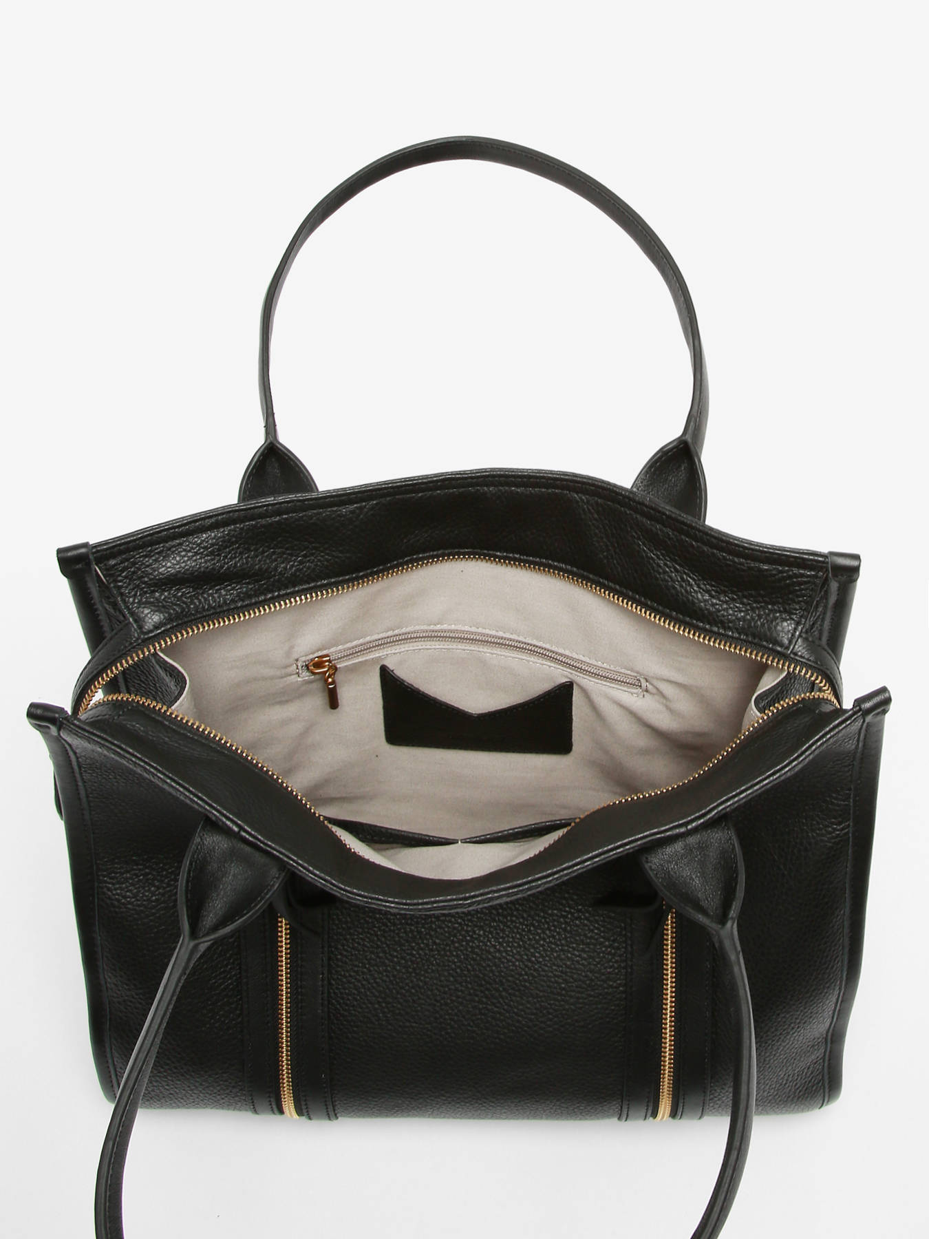 Sac port main Vintage cuir NAT ET NIN