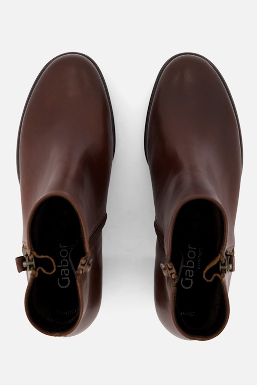 Gabor Enkellaarzen cognac Leer