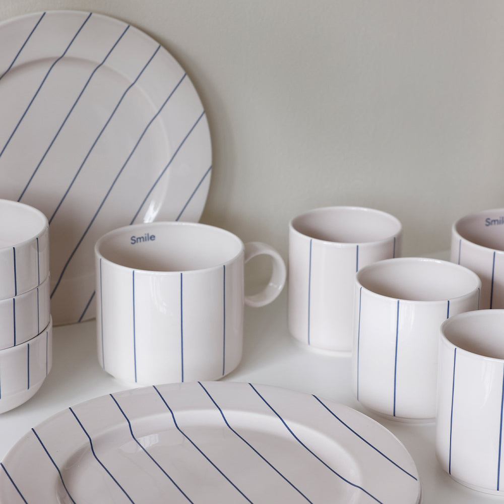 Design Letters  Pyjamas kop - Pastel Beige/Midnight Blue