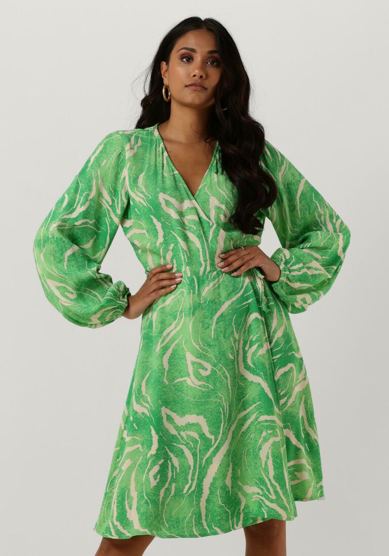 SELECTED FEMME groene selected femme mini jurk slffiola wrap dress