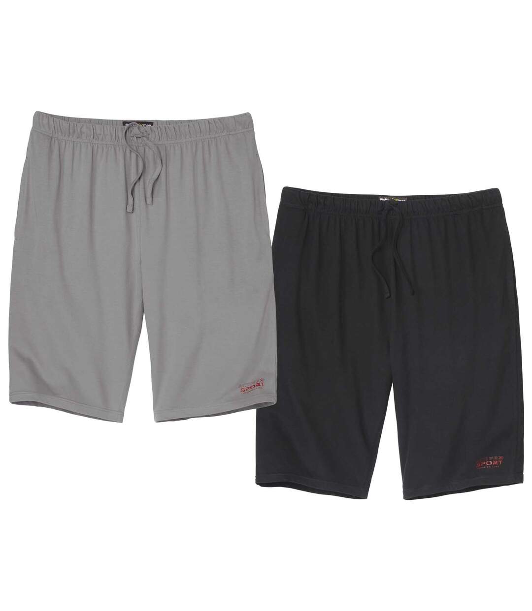 Lot de 2 Bermudas Jersey Active Sport