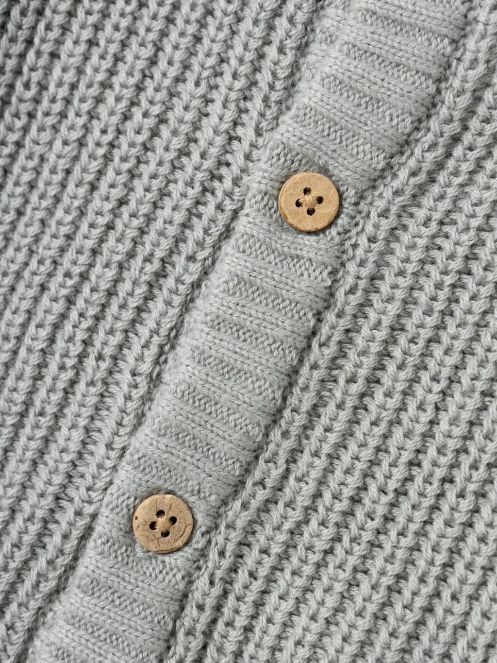 LIL' ATELIER baby gebreid vest NMNEMLEN lichtgrijs