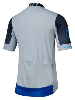 Maillot Manches Courtes Endura FS260 Print Encre Bleu