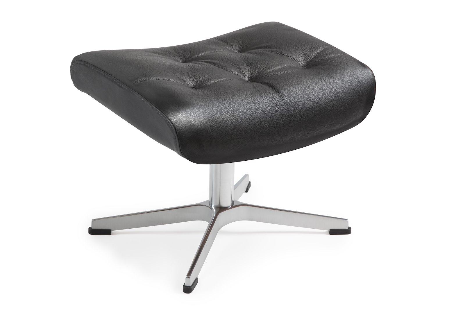 Air krakk med pikering I hud Zero 2534-89 Black, standard svingfot alu. Skrog i helkledd