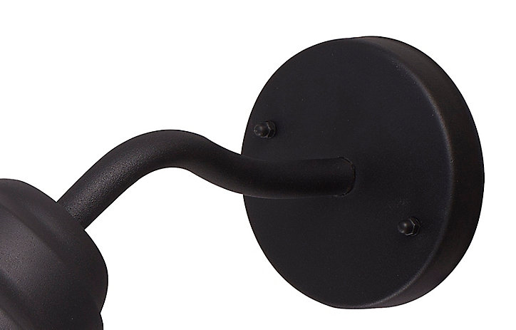 Applique murale Rimouski E27 60W IP44 GoodHome noir
