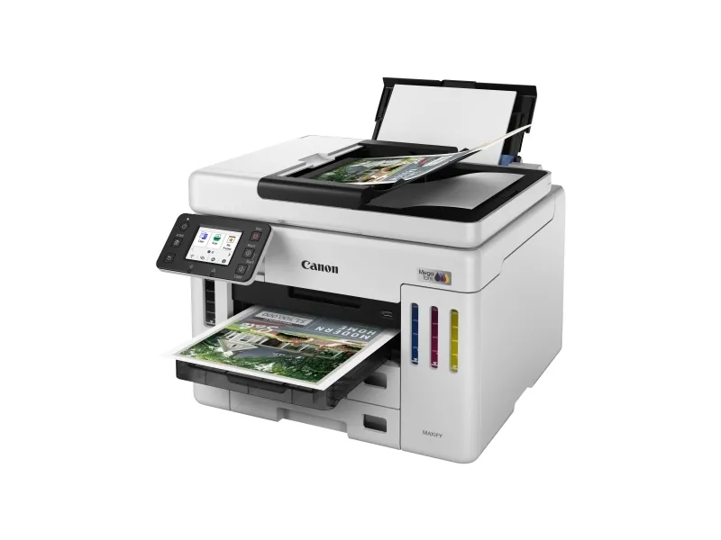 Canon MAXIFY GX7150 MegaTank - Multifunktionsprinter - farve - blækprinter - CISS - Legal (216 x 356 mm), A4 (210 x 297 mm) (original) - A4/Legal (medie) - op til 24 ipm (udskriver) - 600 ark - 33.6 Kbps - USB 2.0, Wi-Fi(n), LAN