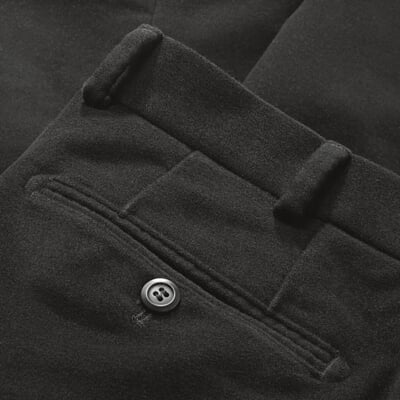 Herren-Chino Moleskin, Schwarz