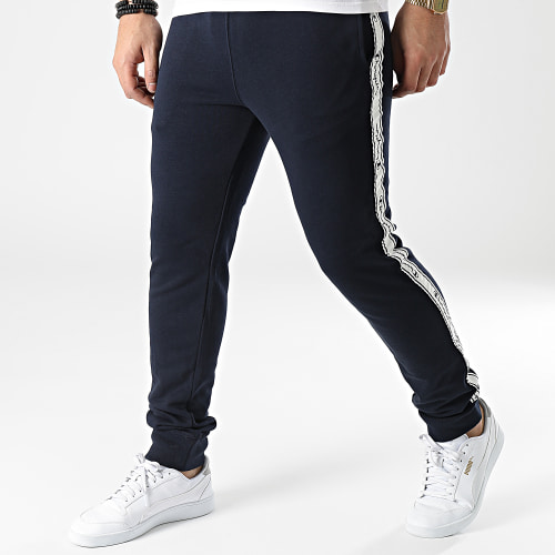 Pantalon Jogging A Bandes 217187 Bleu Marine