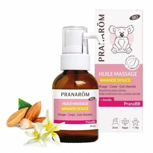 Huile massage - Amande douce - 30 ml