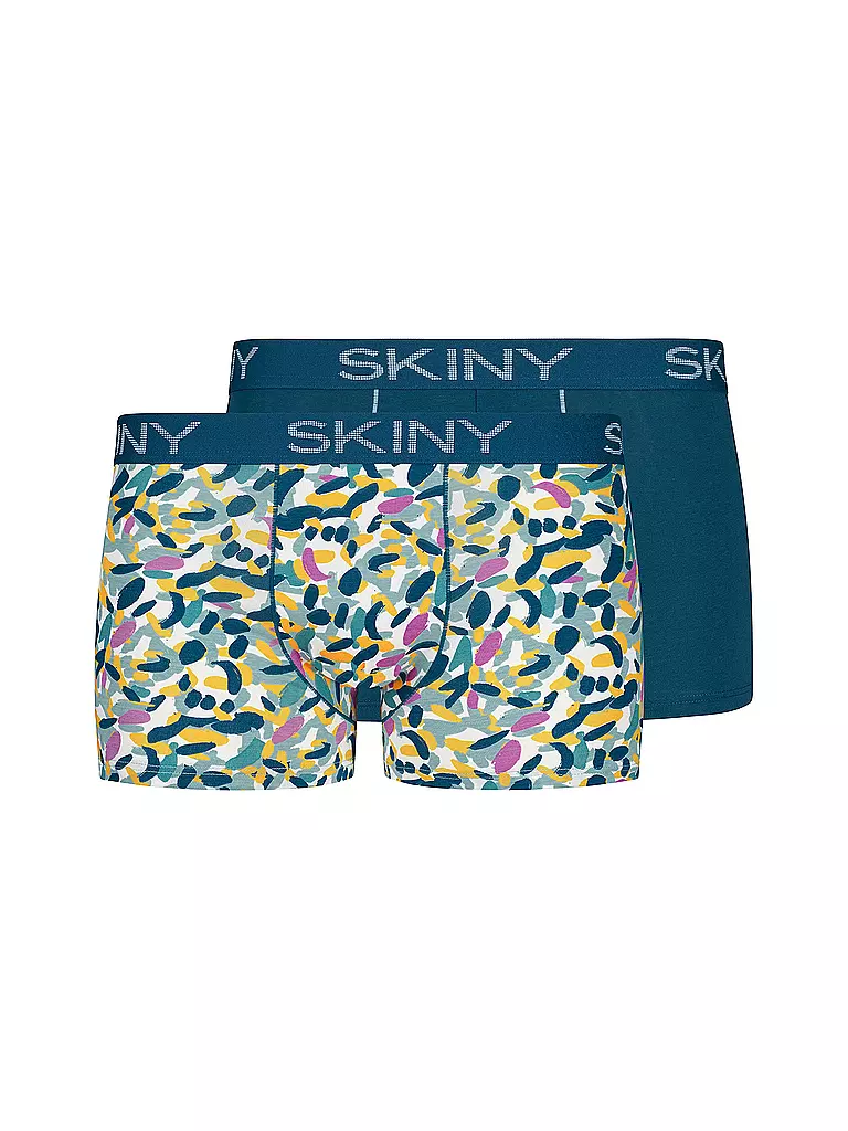 SKINY Pants 2er Pkg. ivory spots selection petrol
