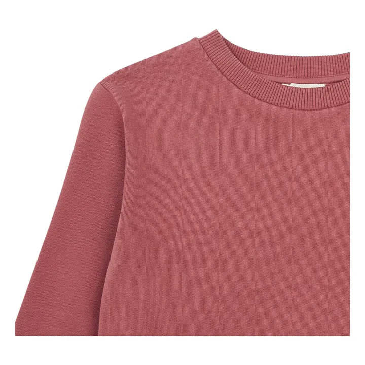 SMALLABLE BASICS Robe Sweat Coton Bio | Rouge brique