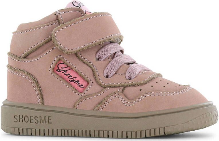 Shoesme Roze Basket Sneakertje Sneakers Kinderen Meisjes Old Pink Nubuck