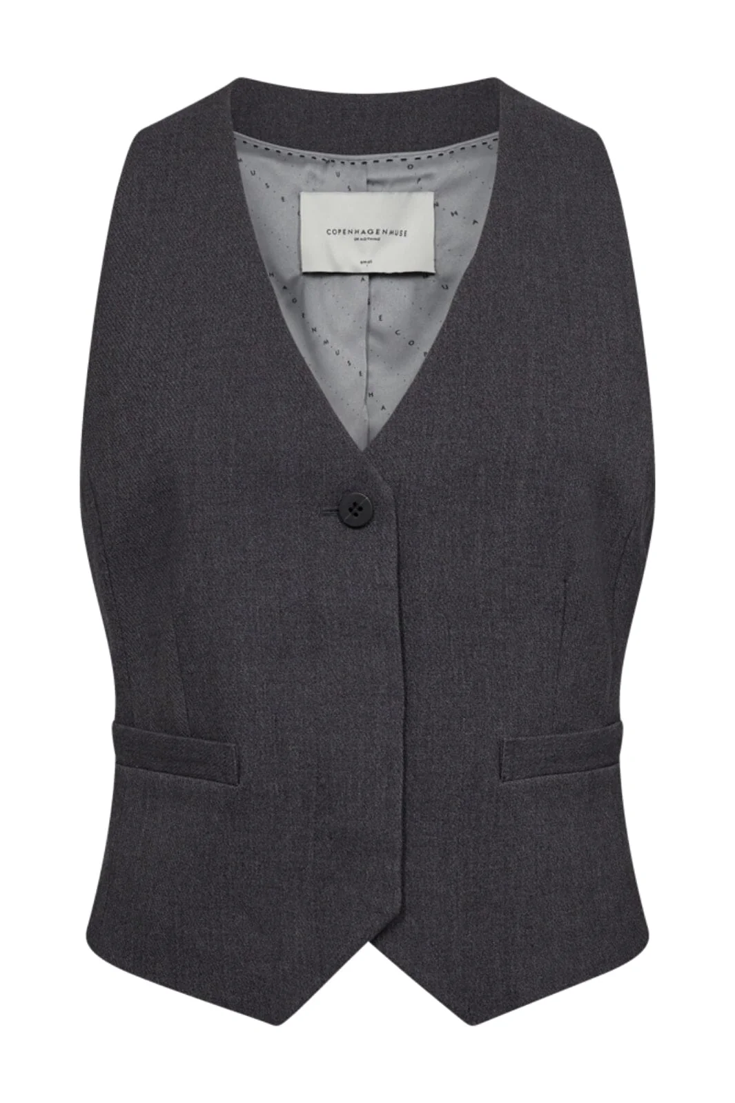 Copenhagen Muse Cmtailor-Waistcoat 201671 med grey melange