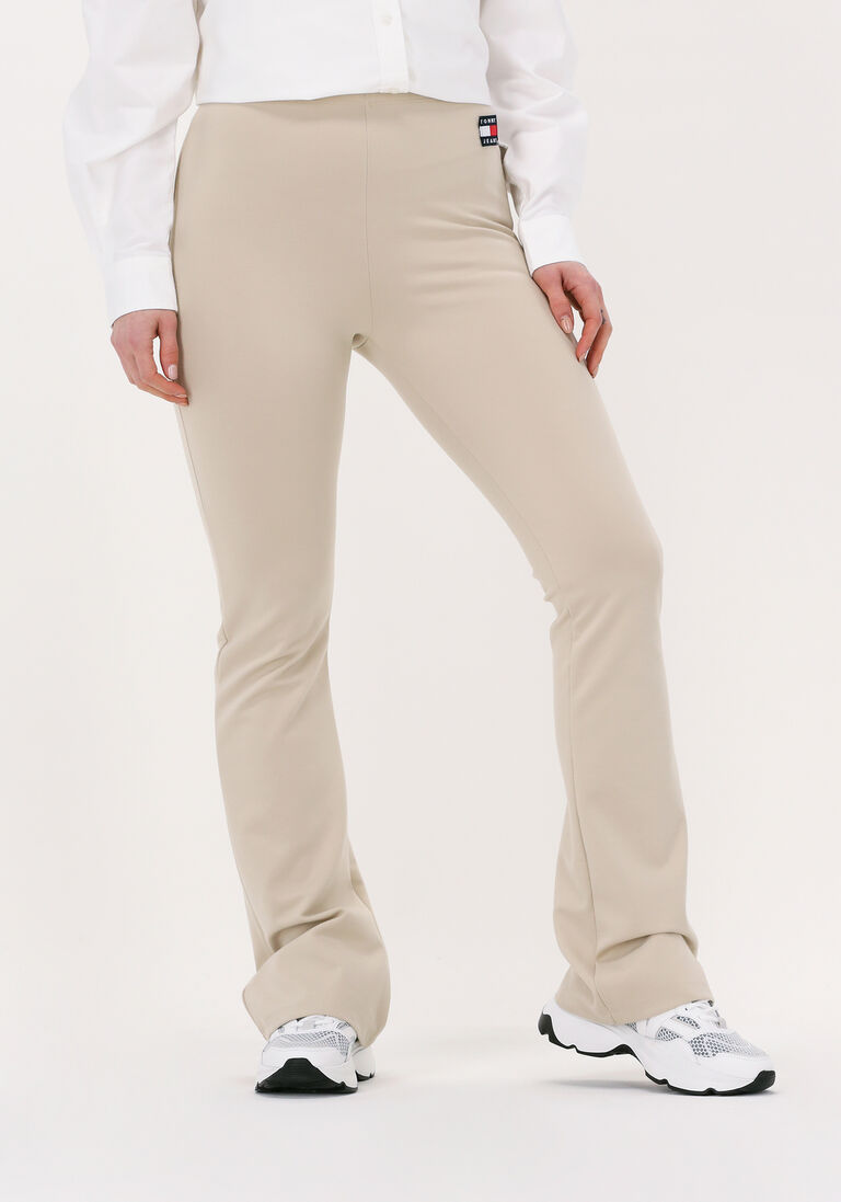 TOMMY JEANS zand tommy jeans flared broek tjw badge flare legging