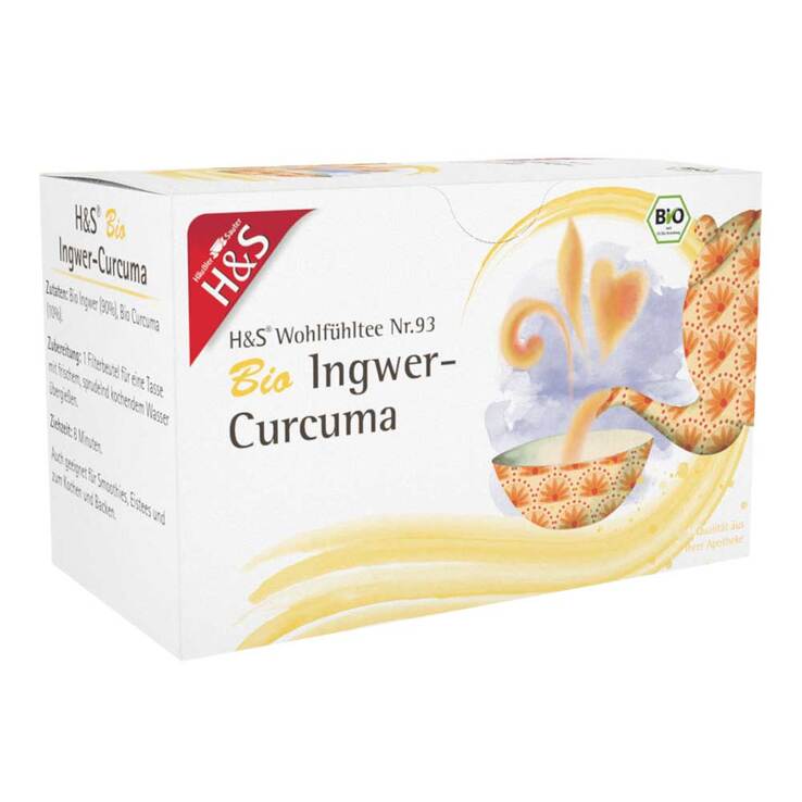 H&S Bio Ingwer-Curcuma Filterbeutel, 20X1.25 g