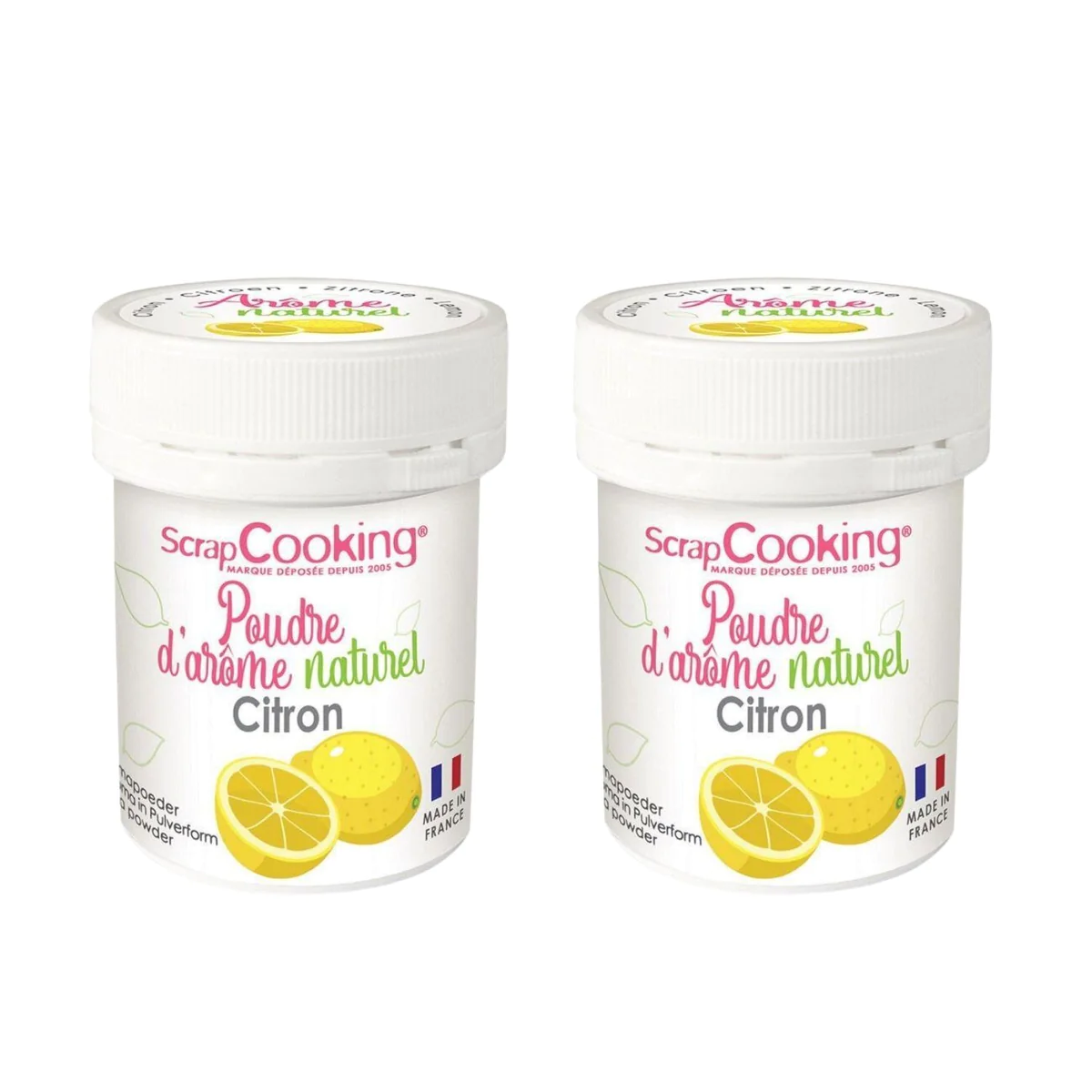 Arôme alimentaire naturel en poudre 30 g - citron Scrapcooking