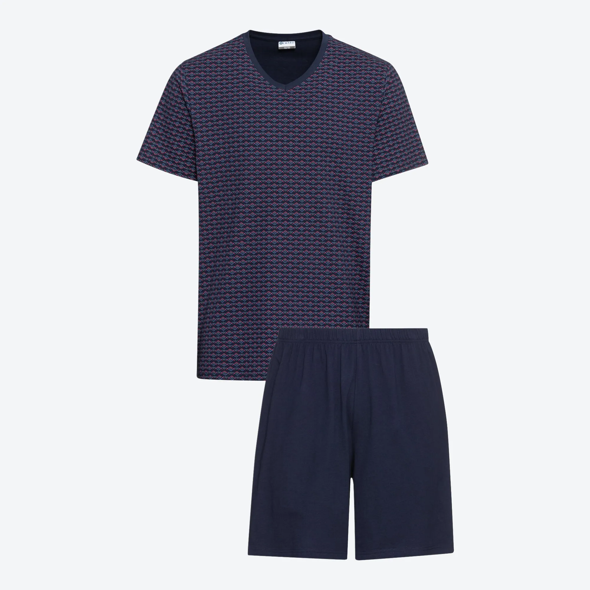 Herren-Shorty mit schickem Muster, 2-teilig