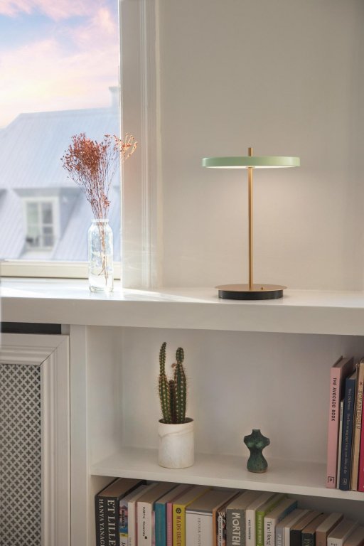 Umage Asteria tafellamp LED oplaadbaar Ø20 Polished Steel