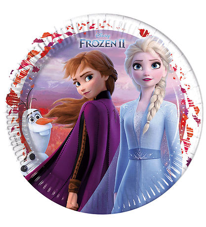Decorata Party Pappteller - 8er-Pack - 23 cm - Frozen II