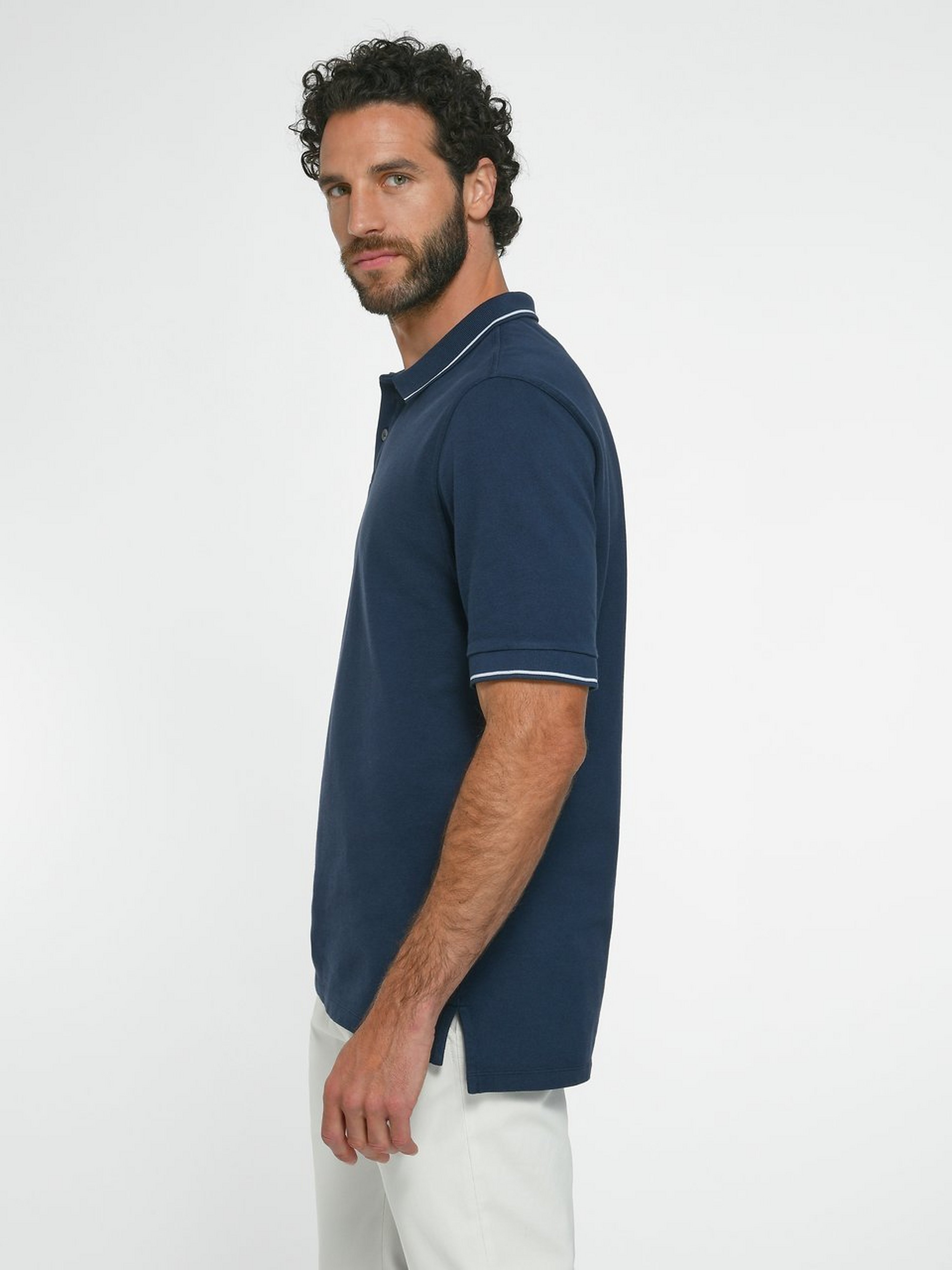 Piqué-Polo-Shirt mit 1/2-Arm