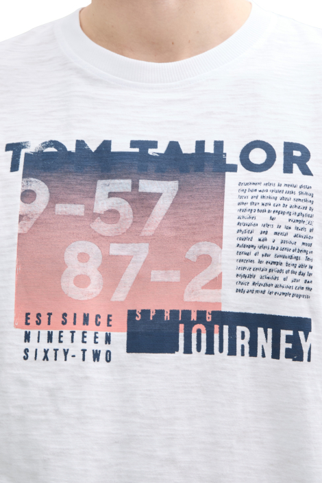 Tom Tailor witte heren t-shirt