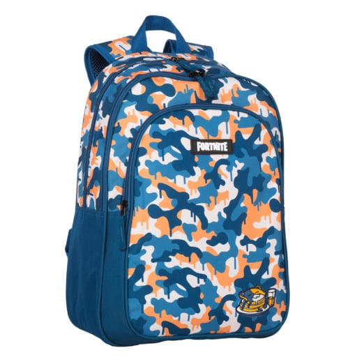 Mochila Fortnite Camo Doble Compartimento Adaptable A Carro