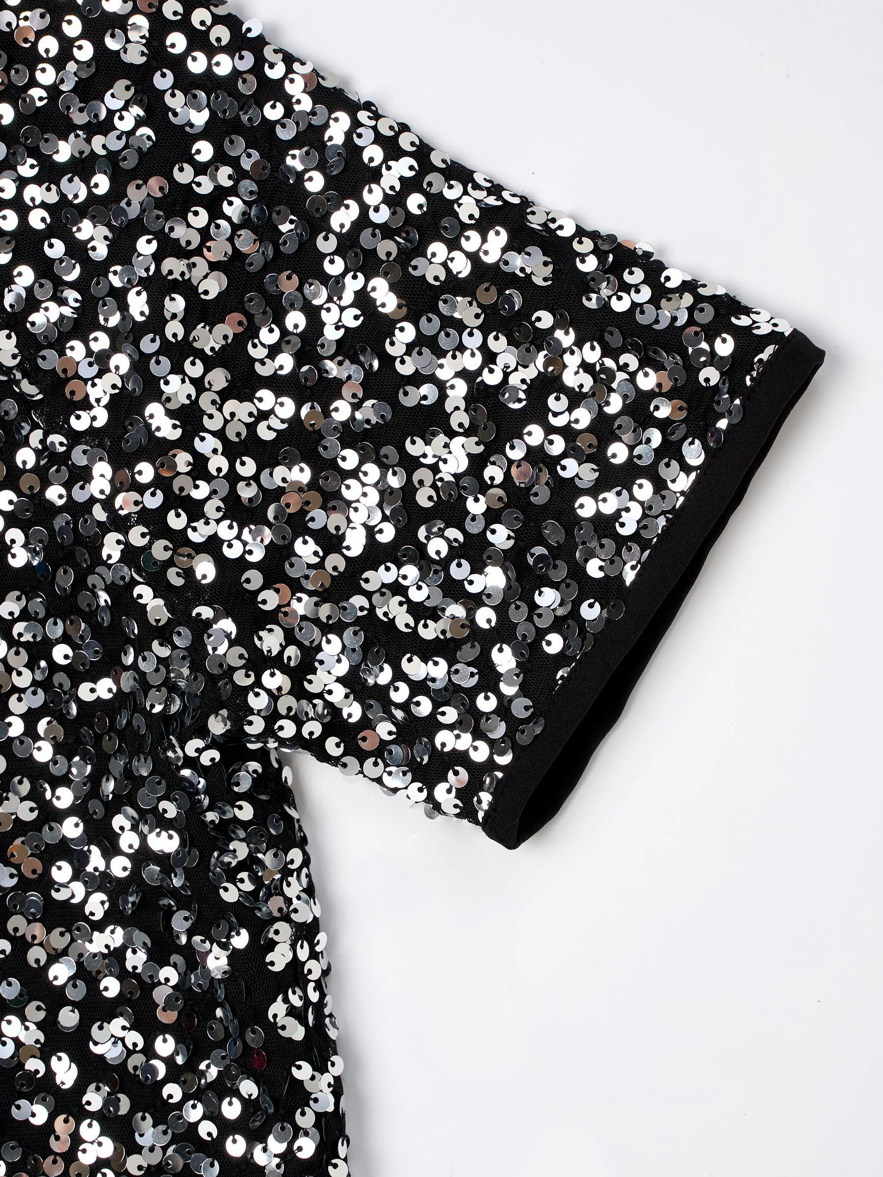 Zilver - Angel & Rocket Leona Black Sequin Top