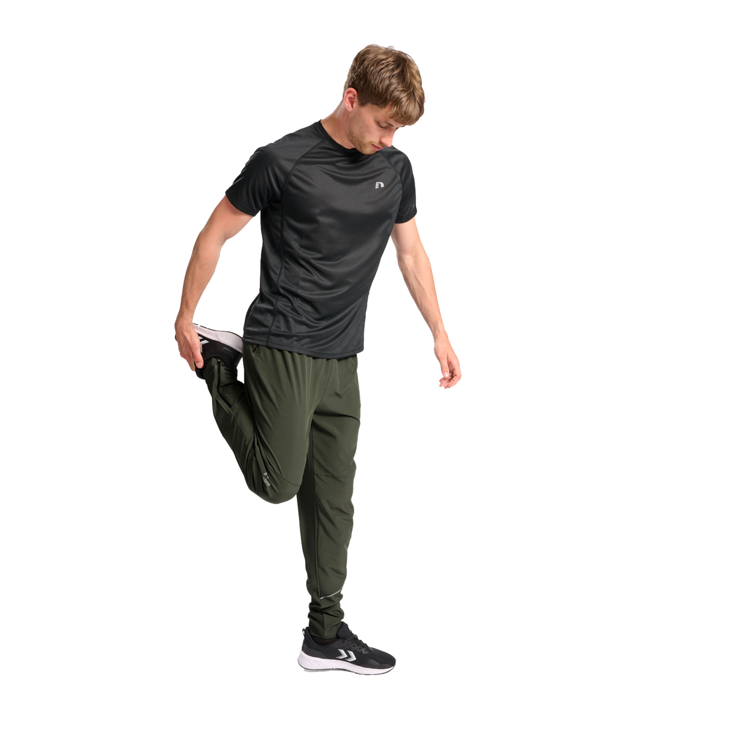 Newline Pace Collant De Running Hommes - Vert Olive