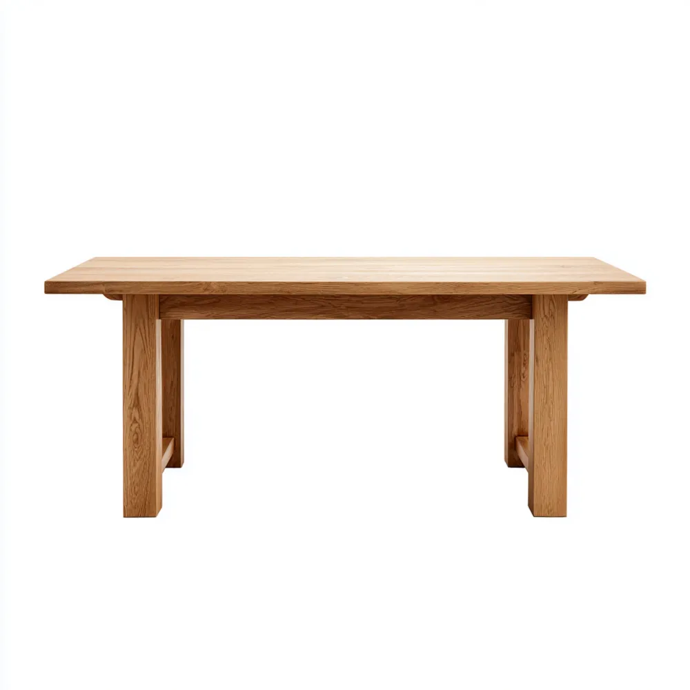 Esstisch Massivholz 180x90x75 cm - Natur - Minimalistisches Design
