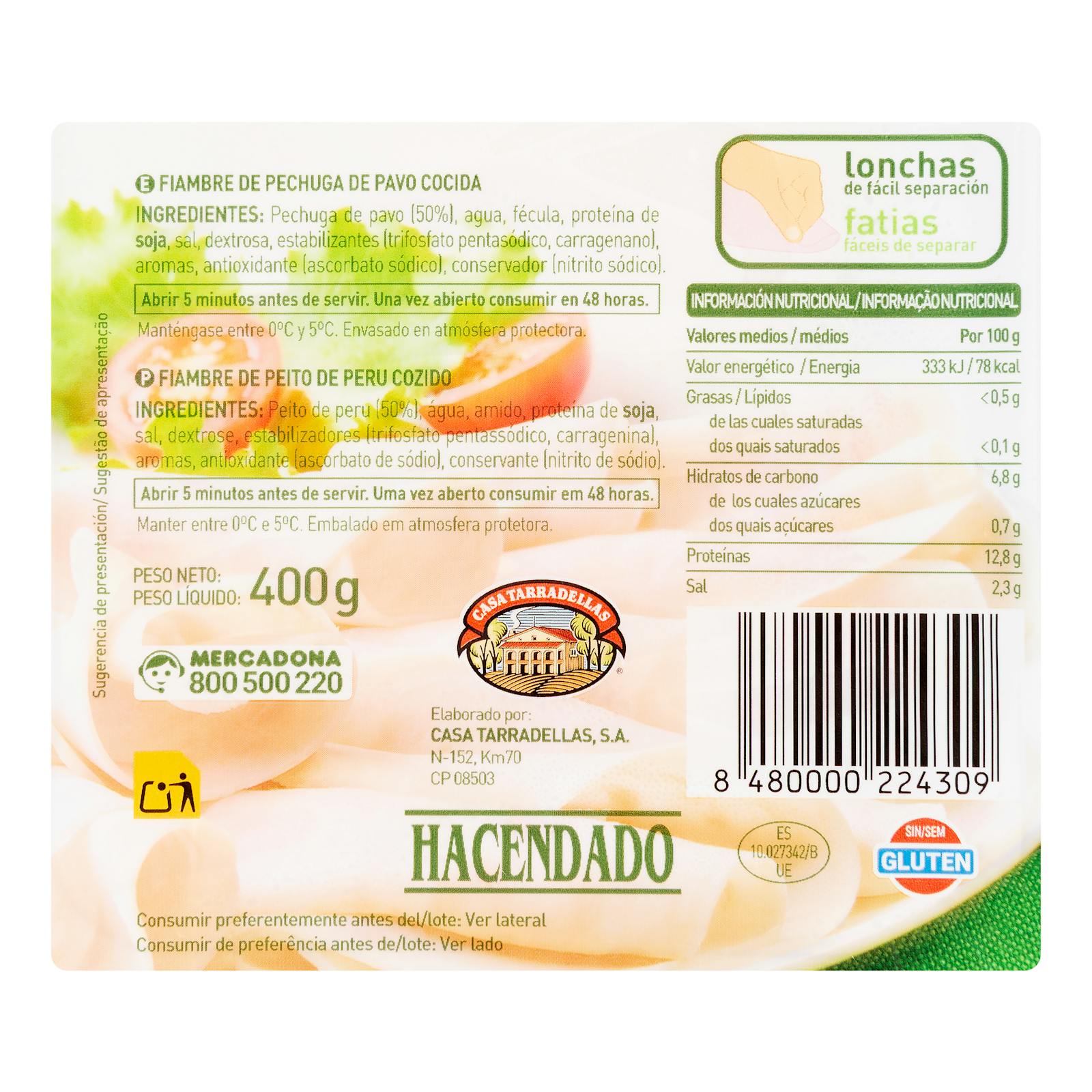 Dinde Maxi Hacendado, fines tranches