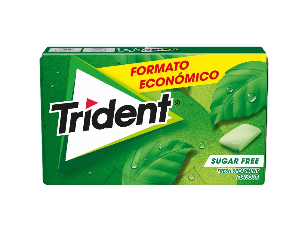 PASTILHAS TRIDENT ELÁSTICAS PACK ECONÓMICO SPEARMINT 23.8G