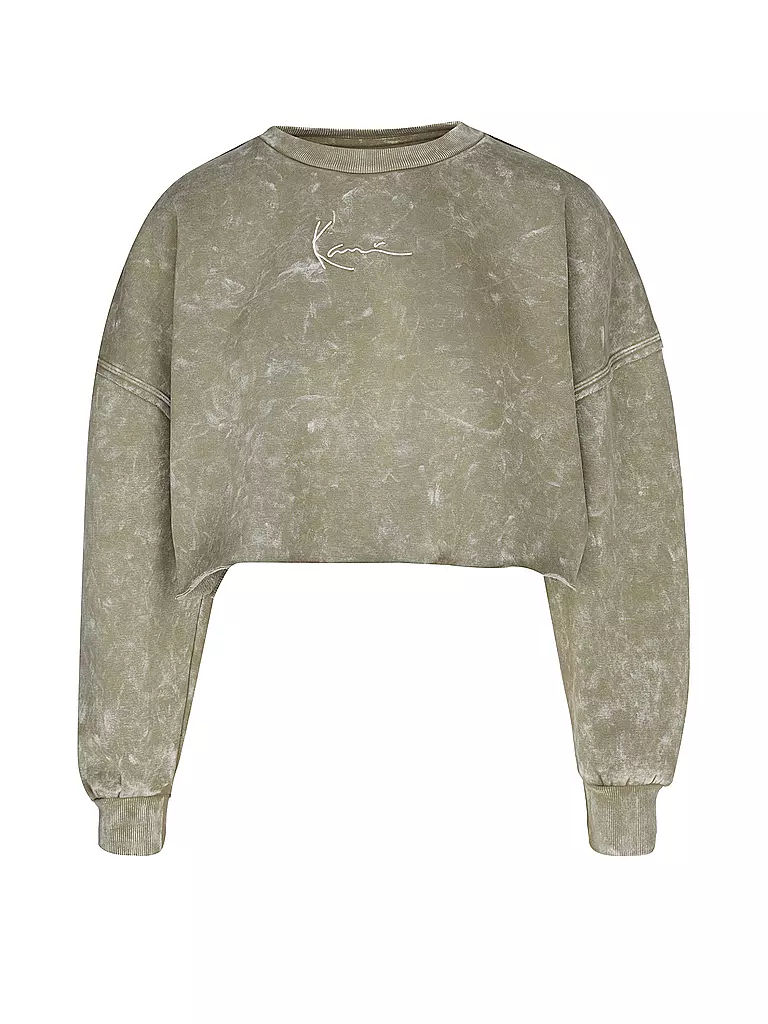 KARL KANI Sweater Cropped Fit olive