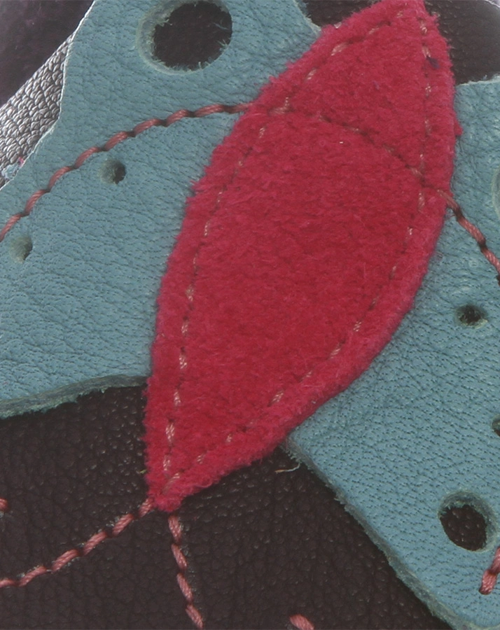 Krabbelschuhe SCHMETTERLING in aubergine