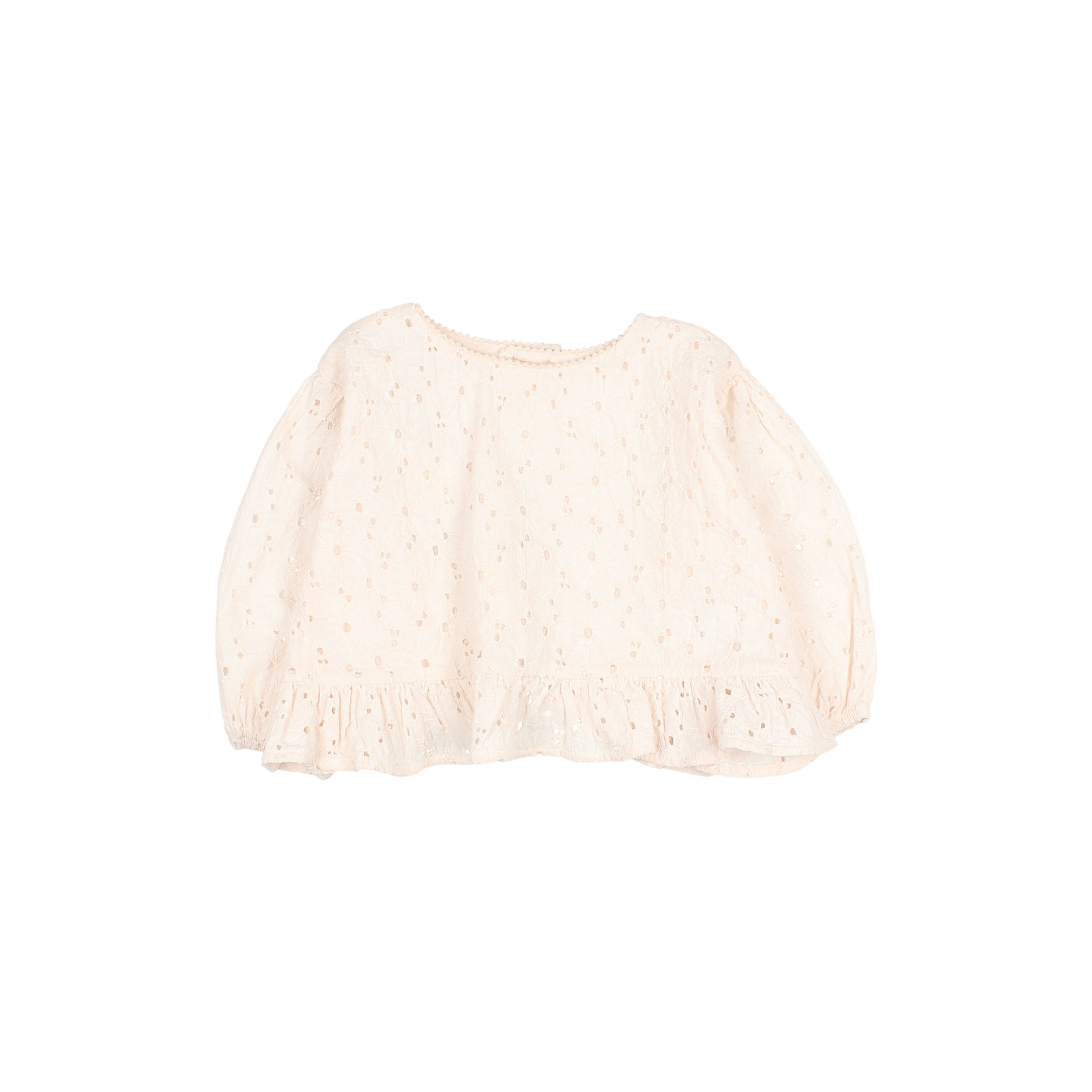 Bluse Embroidery Ivory