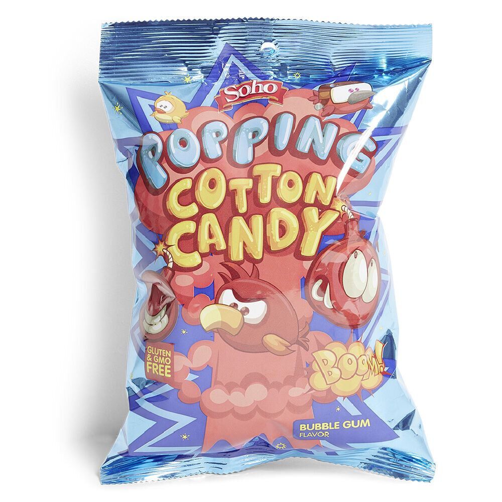 Barbe à papa pétillante Soho saveur bubble gum 75g