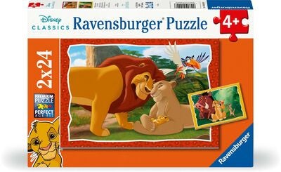 Ravensburger Løvenes Konge Puslespill 2x24 Brikker