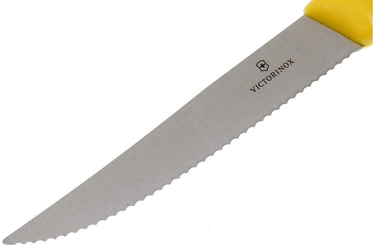 Victorinox SwissClassic pizza-/steakmes geel, set van 2, 6.7936.12L8B