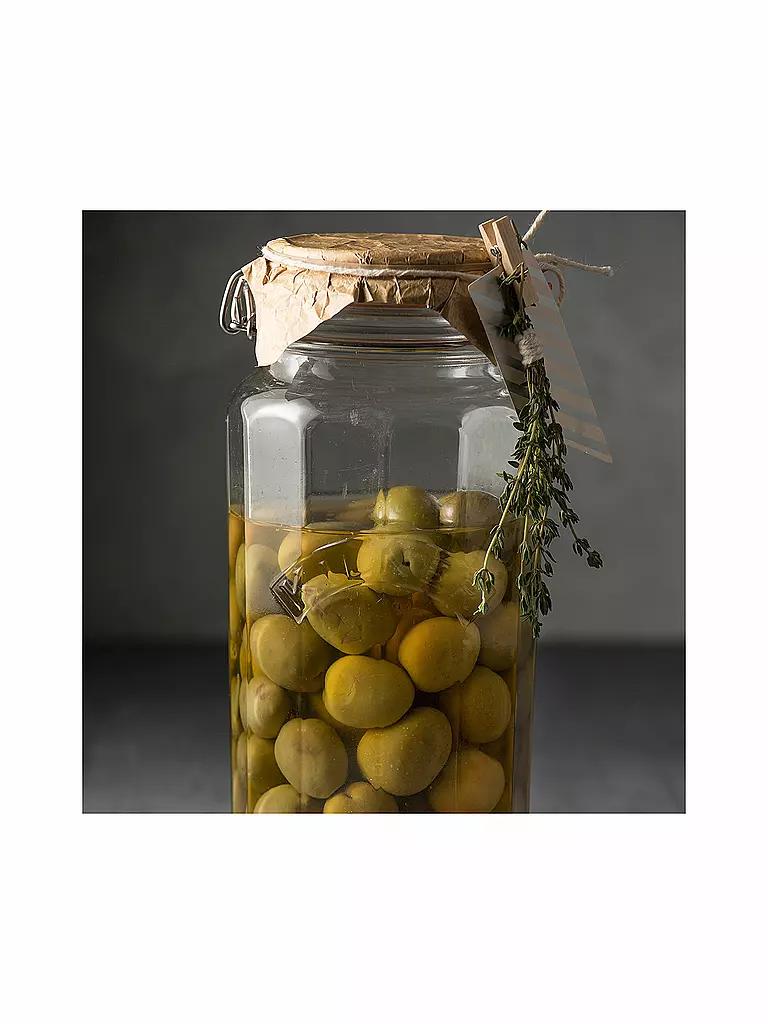 KILNER Drahtbügelglas Kilner facettiert 1,8l transparent