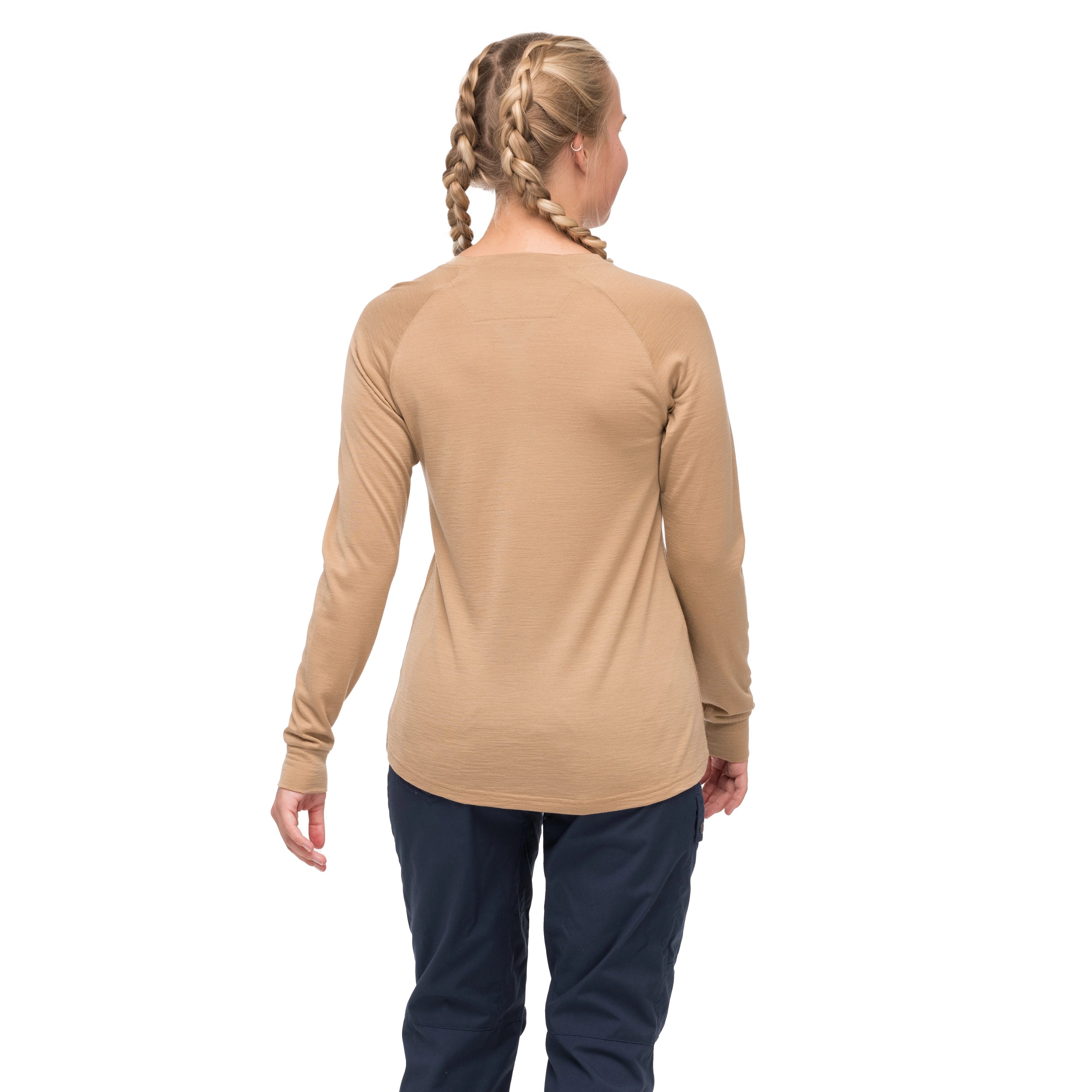 Lysebu Wool Henley Women Warm Sand