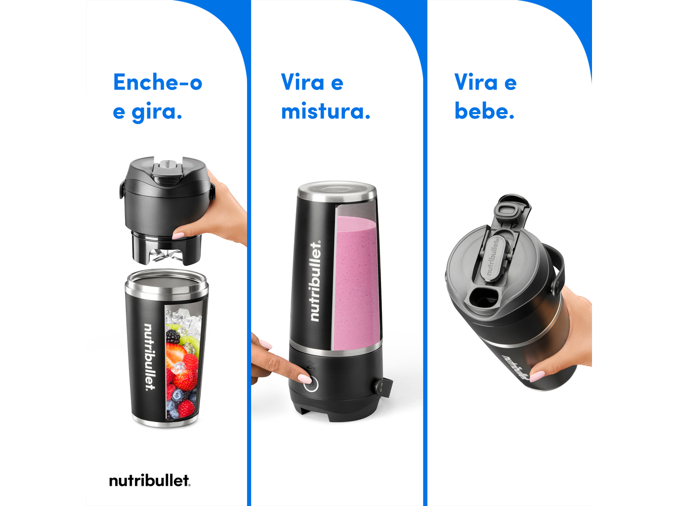 LIQUIDIFICADORA NUTRIBULLET FLIP NBP016B