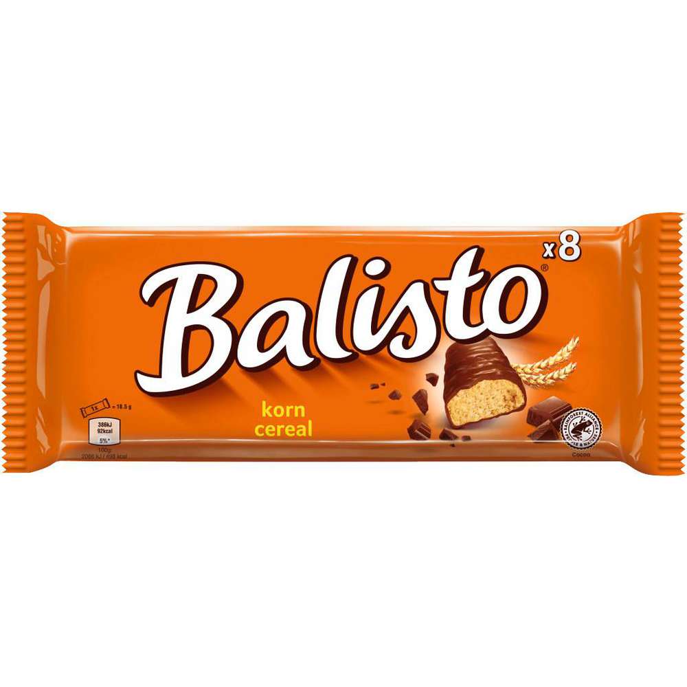 Balisto Korn Cereal Riegel á 8x 18,5g=148g MHD:5.1.25