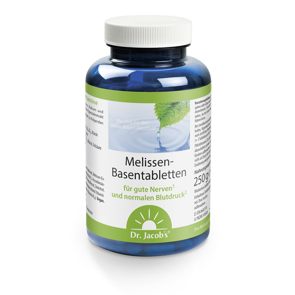 DR. JACOB'S Melissen-Basentabletten Tabl Citrat-Mineralstoffe Ds 250 Stk