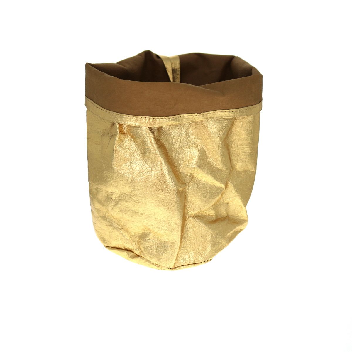 Panier en papier lavable doré 19cm Jolie saison