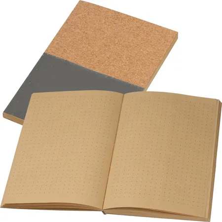 Macma Notizbuch mit Korkeinband / Farbe: grau, DIN A5