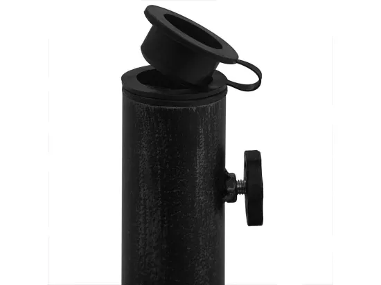 Socle de parasol Noir 48x48x33 cm Fonte