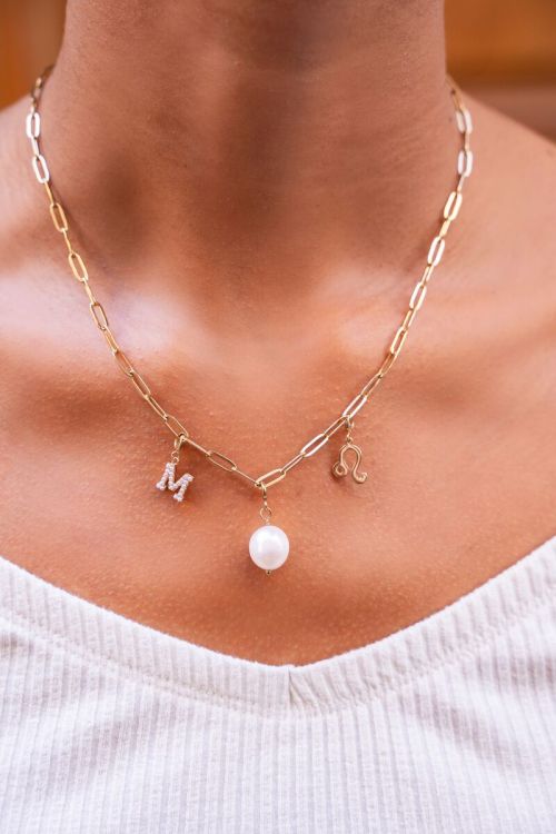Initial bedel met parels