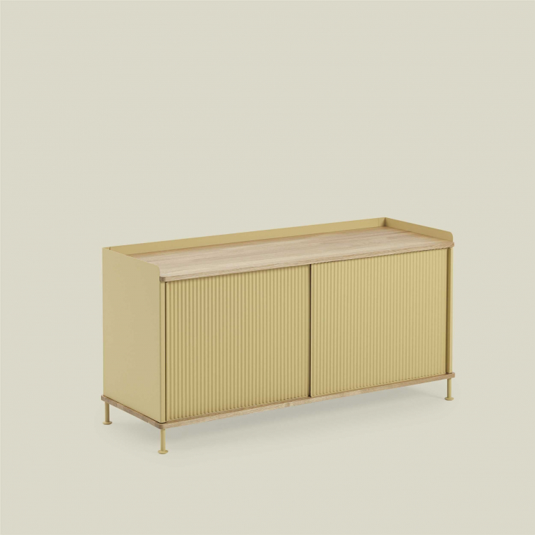 Muuto Enfold Low dressoir zwart