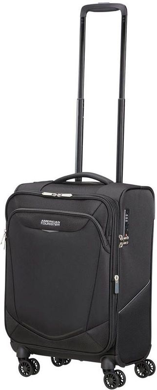 American Tourister - Summerride Spinner - Handbagage Koffer - Zwart - rPet - 40 Liter