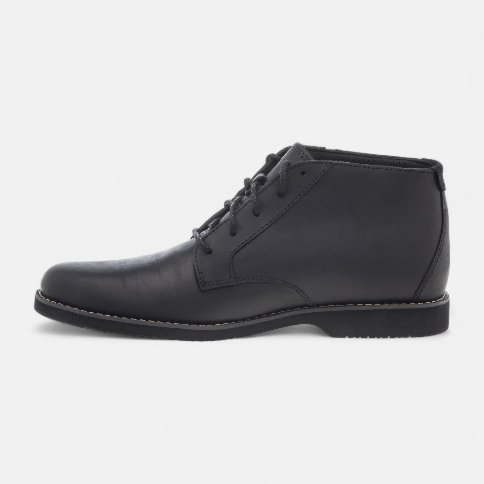 Bottines Homme en cuir noir